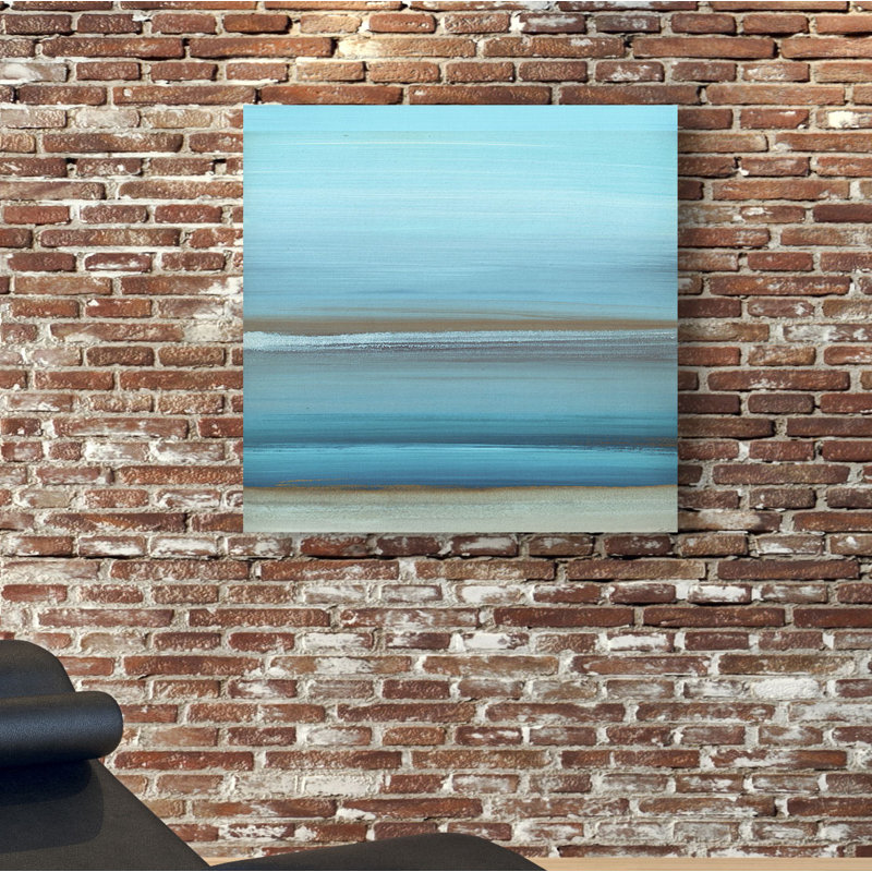 « par the sea i », peinture, H 24 po x l 24 po x P 1,5 po, Toile tendue
