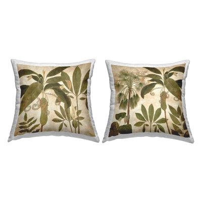Floral Outdoor Throw Pillow