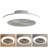 18 Inch Enclosed Ceiling Fan With Light And Remote, Flush Mount Bladeless Modern Low Profile Ceiling Fan For Bedroom Kitchen Dining Room