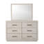 Commode transitionnelle l 61,6 po, gris clair