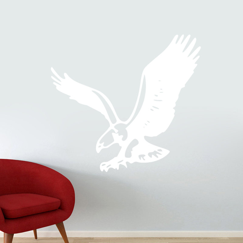 Décalcomanie murale eagle pavillon, Blanc
