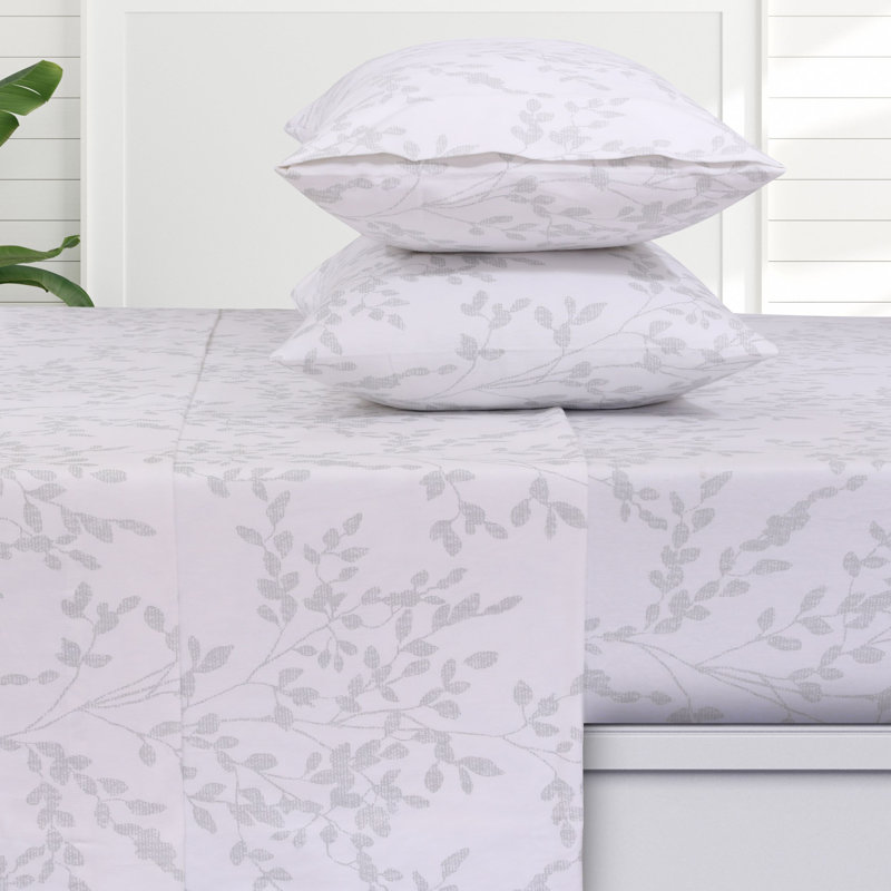 6-oz Cotton German Flannel Deep Pocket Sheet Set, California King Sheet Set with 3 Additional Pieces