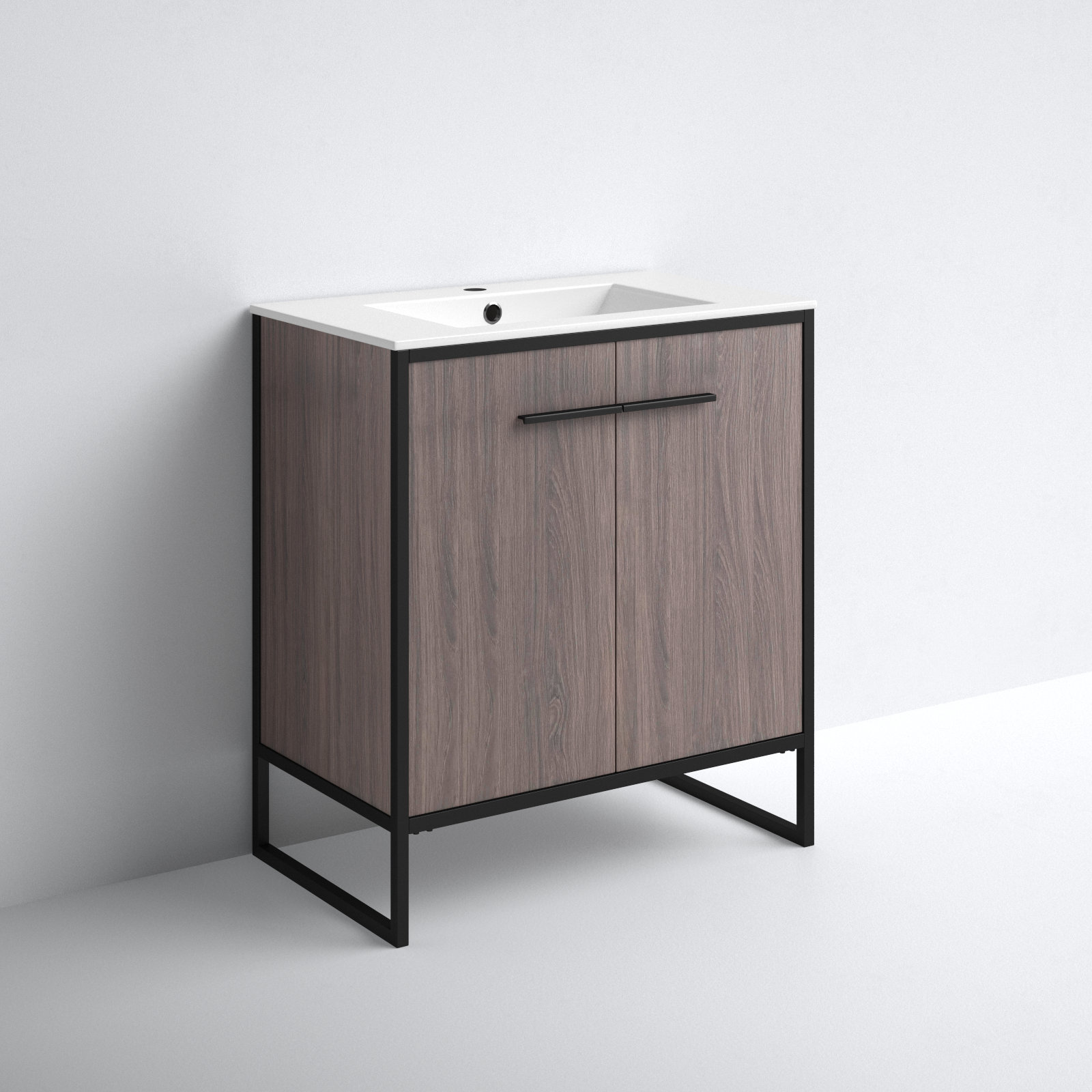 Saray 30'' Single Bathroom Vanity, Gray Taupe