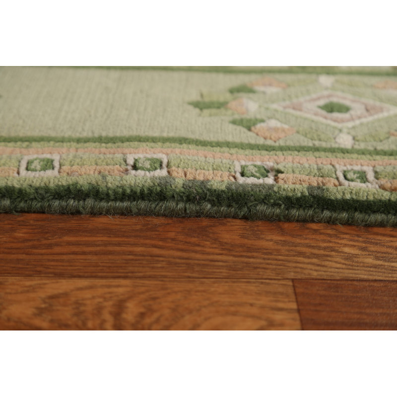 Tapis oriental en laine népalais noué à la main 3 pi 9 po x 5 pi 6 po