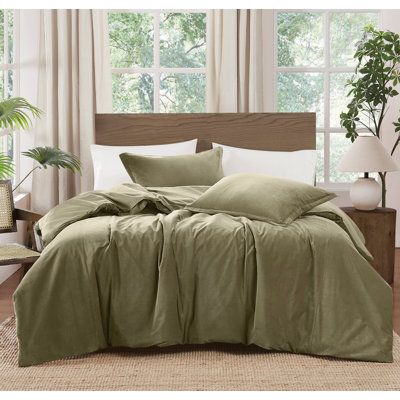 Brooklyn Loom Matte Cotton Velvet Duvet Set