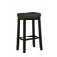 Tabouret de comptoir et de bar en bois massif sans dossier avec siège rembourré Bartonville-866721044-875261410