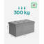 Rufo 76cm Wide Rectangle Cube Ottoman with Storage