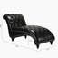 Chaise longue sans accoudoirs touffetée