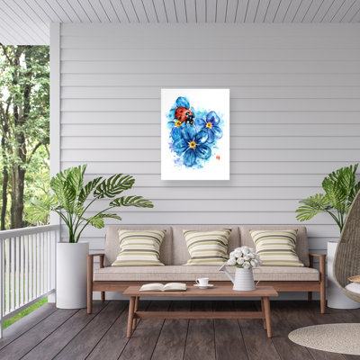 Lisa Whitehouse Ladybug Outdoor  Canvas