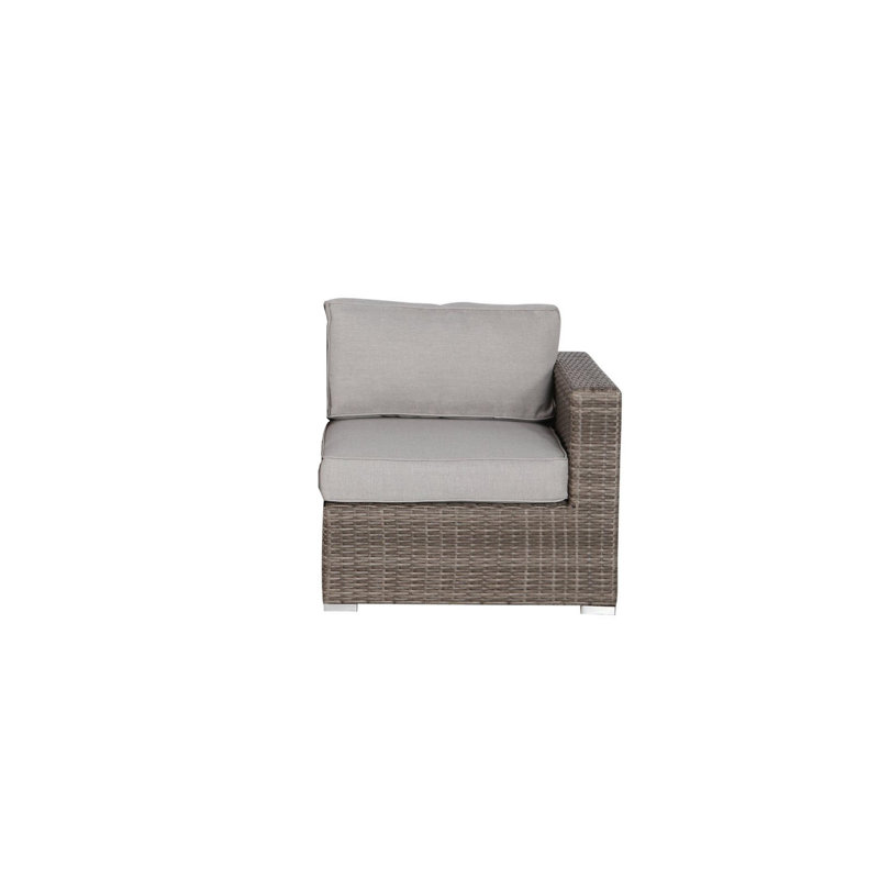 Ianus Fully Assembled Right/left Arm Chair Grey With Olefin Cushions