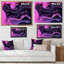 «Rose and Black Luxury Abstract Fluid Art I», reproduction d'art sur toile moderne-67239372-67644894