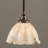 Mini-luminaire suspendu à tige avec verre de glace doré 7 po-32464582