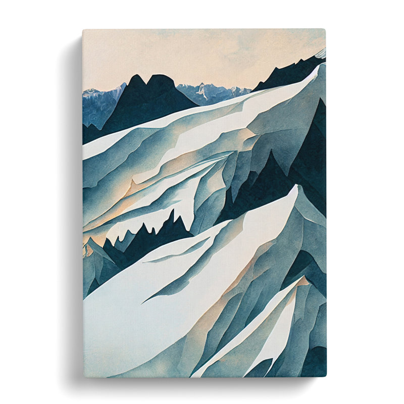 Contemporary Glacier - Wrapped Canvas, 60cm H x 40cm W x 3cm D