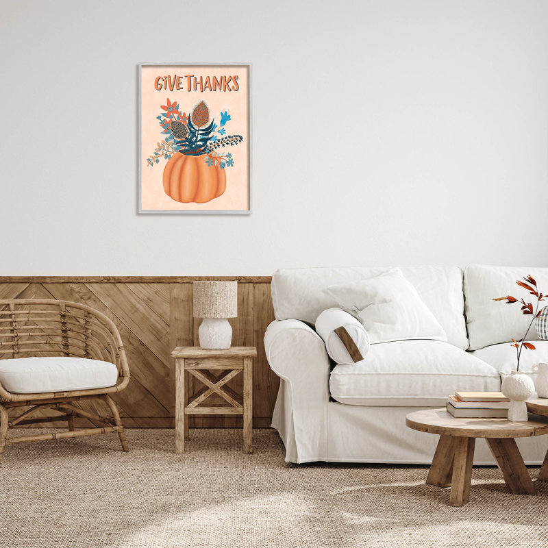 Offrez un cadeau d'automne botanique à-168, H 30 po x l 24 po x P 1,5 po, Estampe numérique Farmhouse