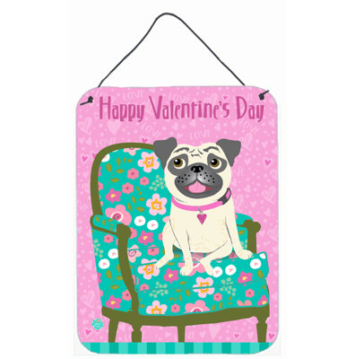 « joyeuse st valentin », impression sur plaque