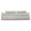 Cotton Grey Rectangular Backrest Back Cushion-1920322