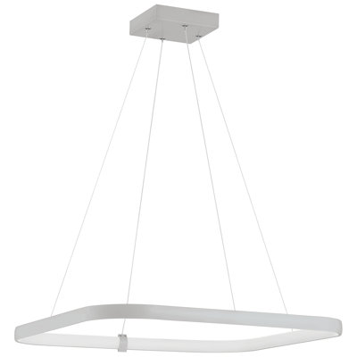 Luminaire suspendu DEL à double tension 24 po Erine - Blanc mat