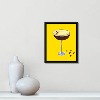 Espresso Martini Buttercup Yellow Print by Straker