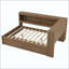 Lit de jour en bois avec tablettes de rangement, USB, DEL et 2 tiroirs-2048610237