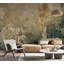 Murale rétro en plâtre beige-124725268