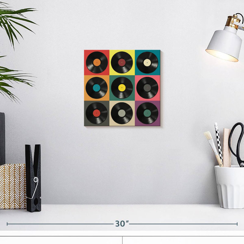 Abarca Vinyl Records, 10" H x 10" W