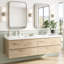 Ensemble de meuble-lavabo double 71 po Emit-1681667635