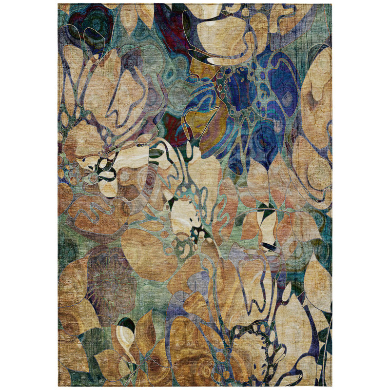 Altair Flatweave Floral Indoor / Outdoor Rug, Rectangle 8' x 10'