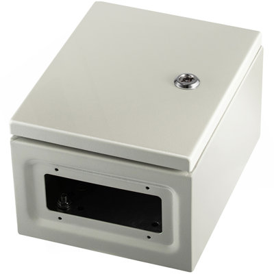 Boîtier en acier NEMA, boîte électrique en acier 10 x 8 x 6 po NEMA 4X, IP66 étanche et anti-poussière, boîte de jonction électrique extérieure / intérieure, avec plaque de montage