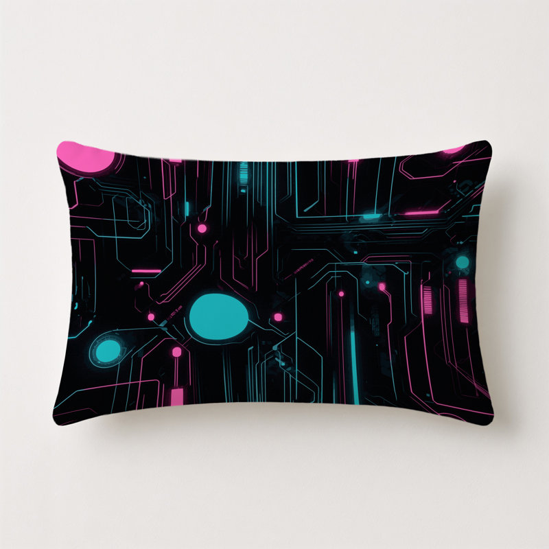 Velocity Glow Indoor And Outdoor Throw Pillow, Rectangle 18"H x 25"W