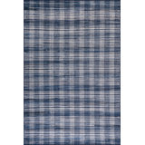 Denim Plaid Machine Washable Rug