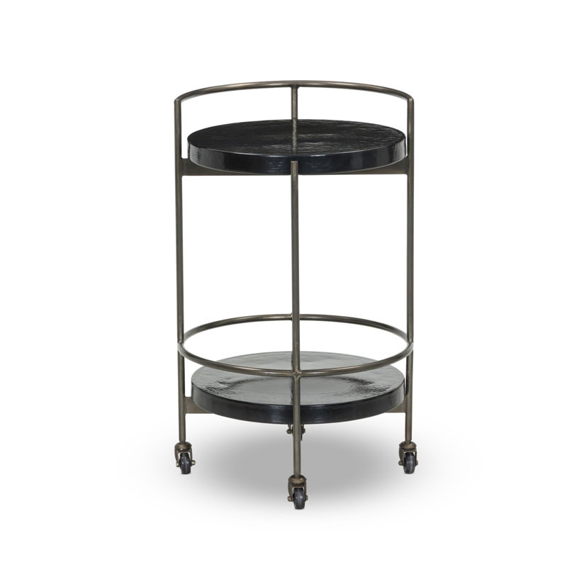 Dottie Reyer Cressida Nightstand-Linen, Moss Cast Glass