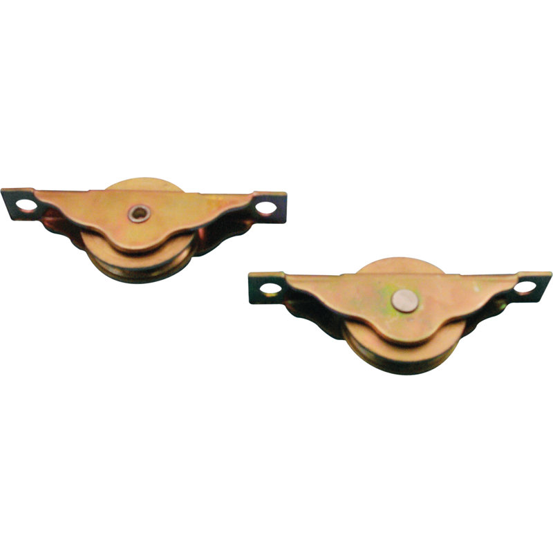 Rouleau de porte d'armoire à roulement à billes en acier 1-3 / 16 po (paquet de 2)