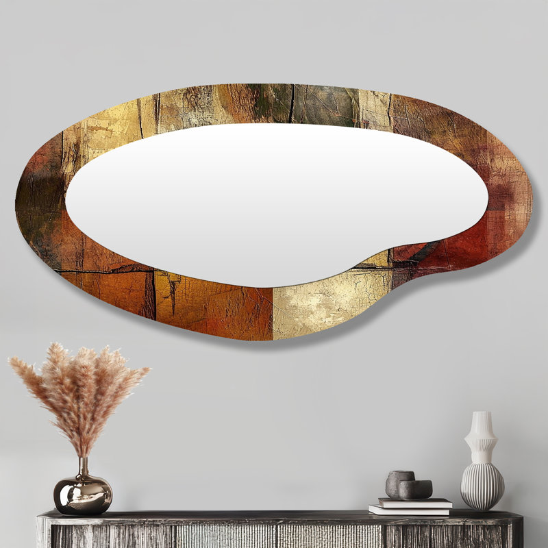 Miroir mural rétro asymétrique rétro