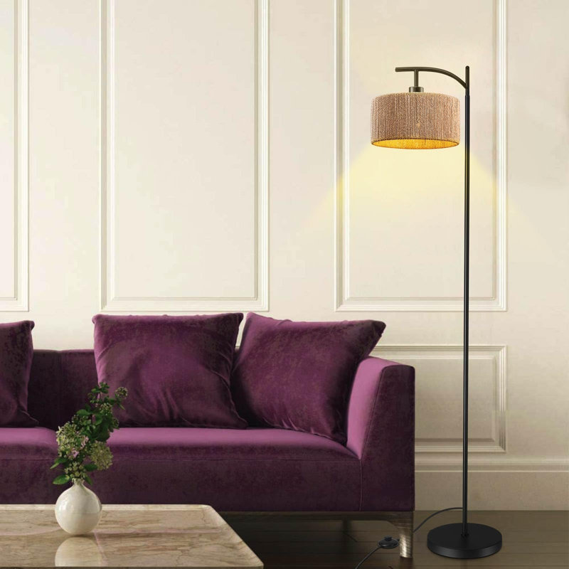Adesire 152.5cm Black Swing Arm Floor Lamp