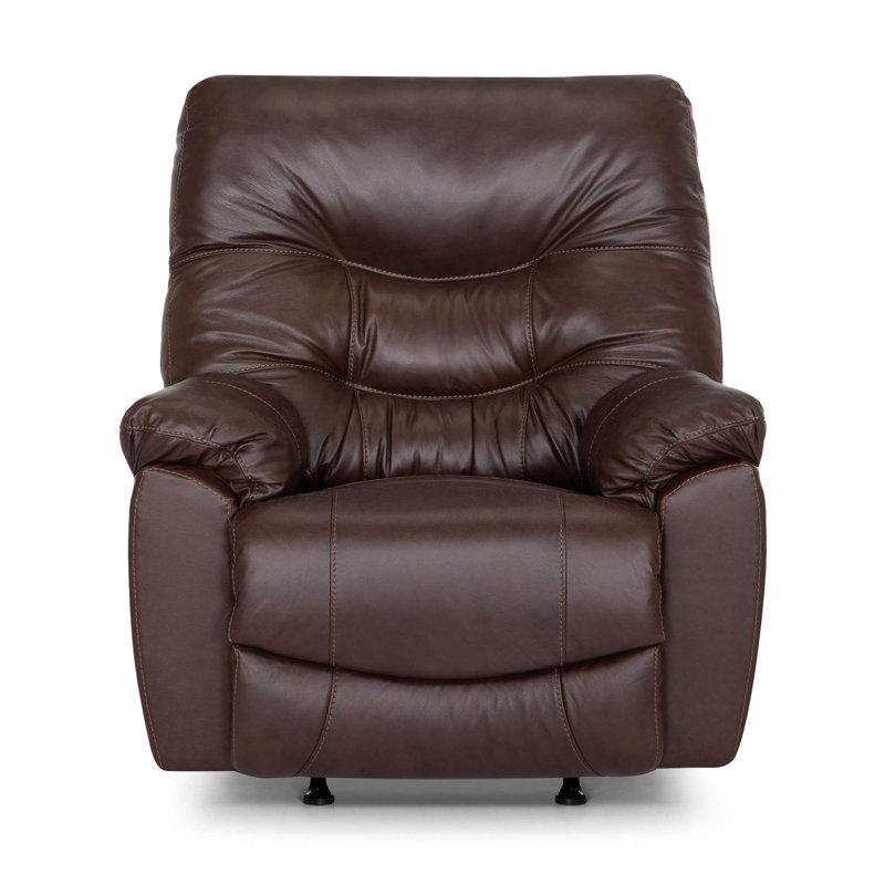 Eugenie 38" Wide Manual Rocker Standard Recliner, Brown