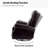 Hayliee 33.5" W Top Grain Leather Swivel Glider Recliner-101319313