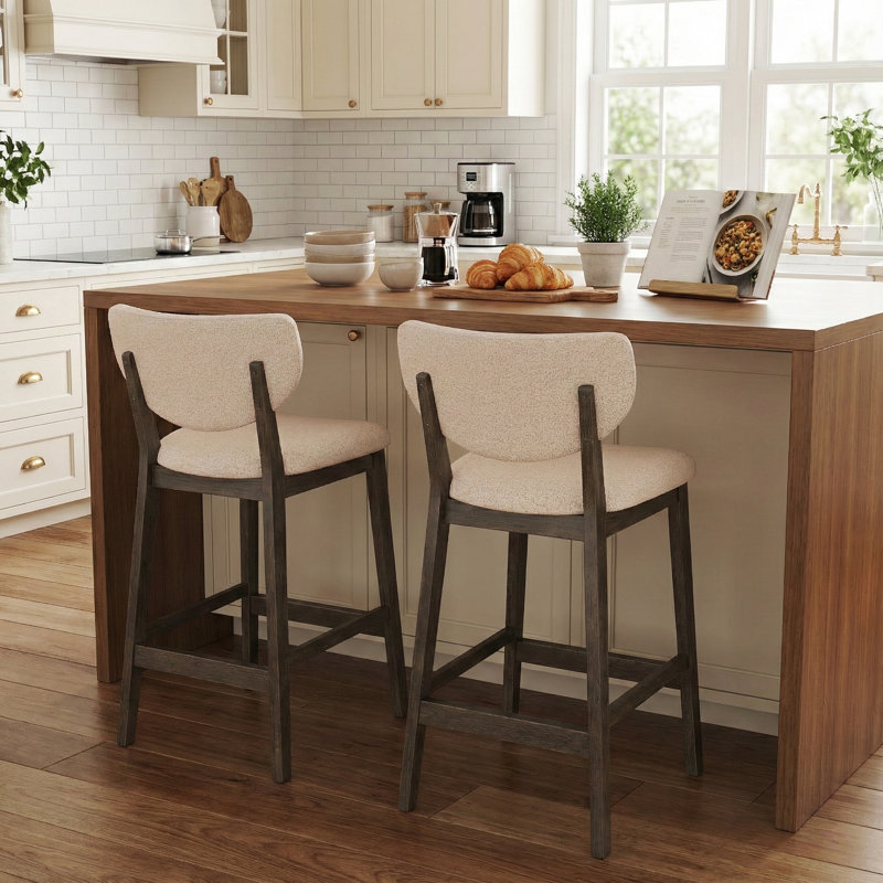  26" Counter Height Bar Stools, Set Of 2, Counter Stool (26” Seat Height)