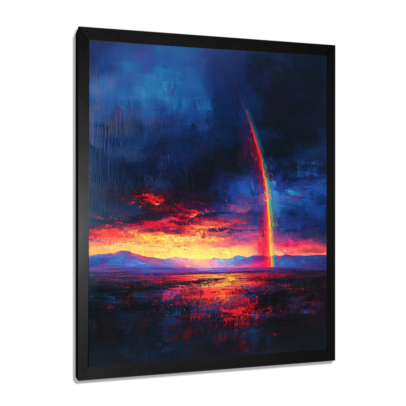 Belmond - Landscapes Wall Decor, H 32 po x l 24 po, Picture Framed Print, Noir, noir, noir, noir