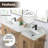 Arbios 72"  Quartz Double Vanity Top with Sink Faucet Holes-92756969