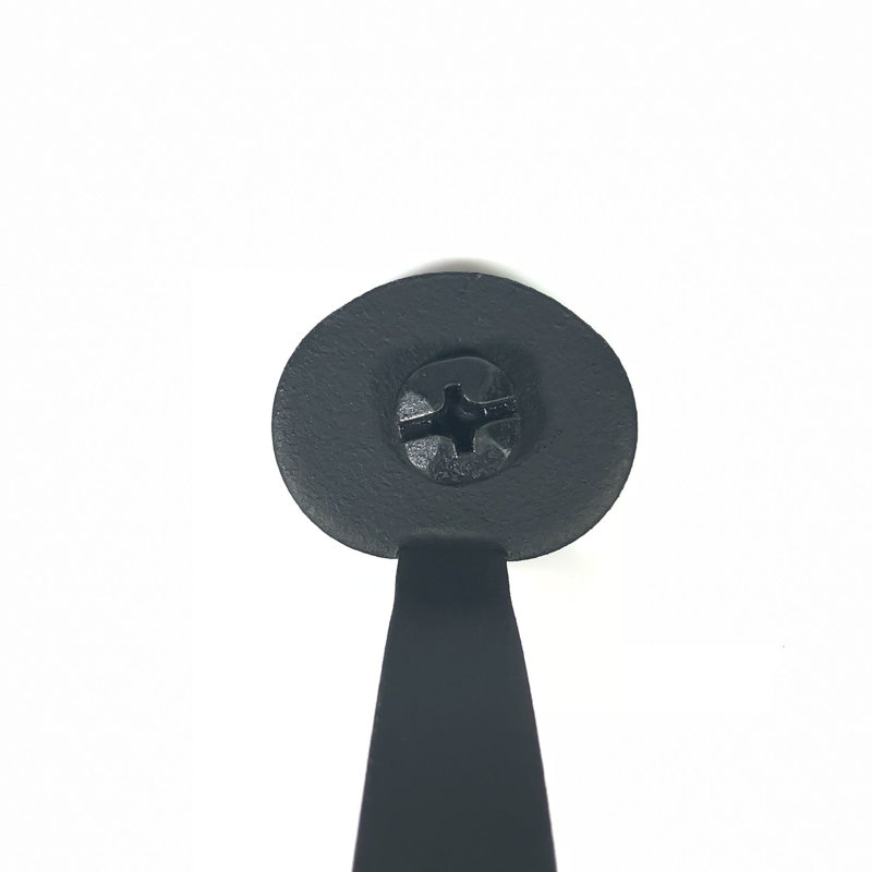 4.25" Black Iron Rustic Bar Pull with Mounting Hardware