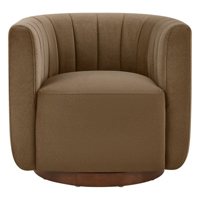 Upholstered Swivel Armchair