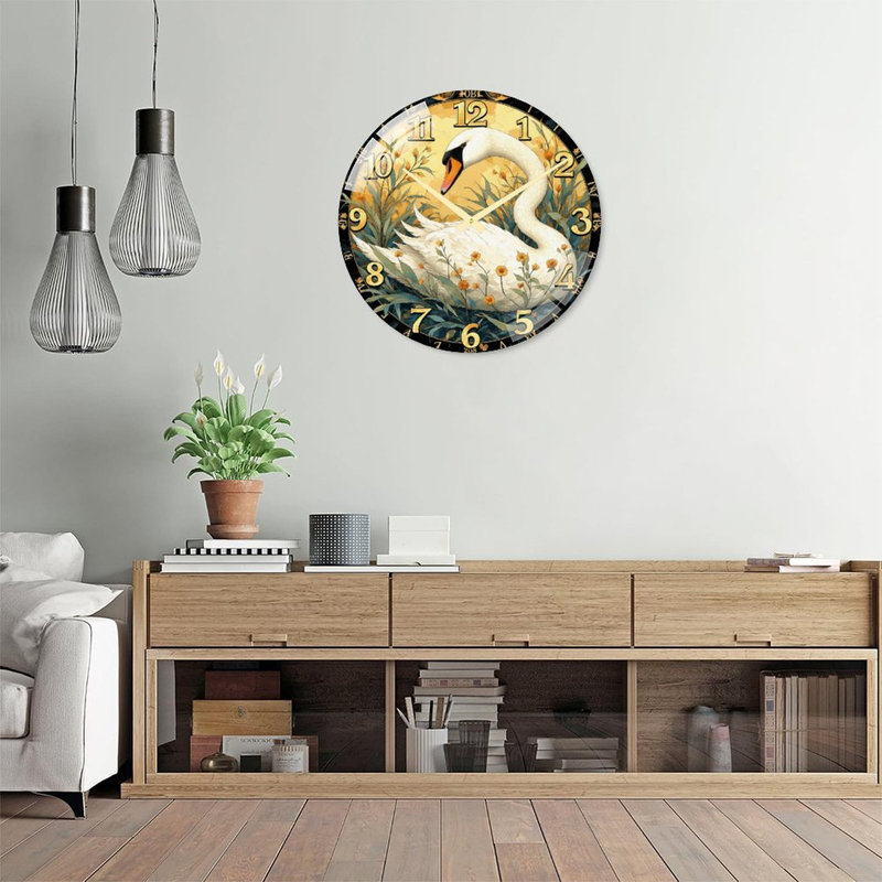 Horloge murale Swan