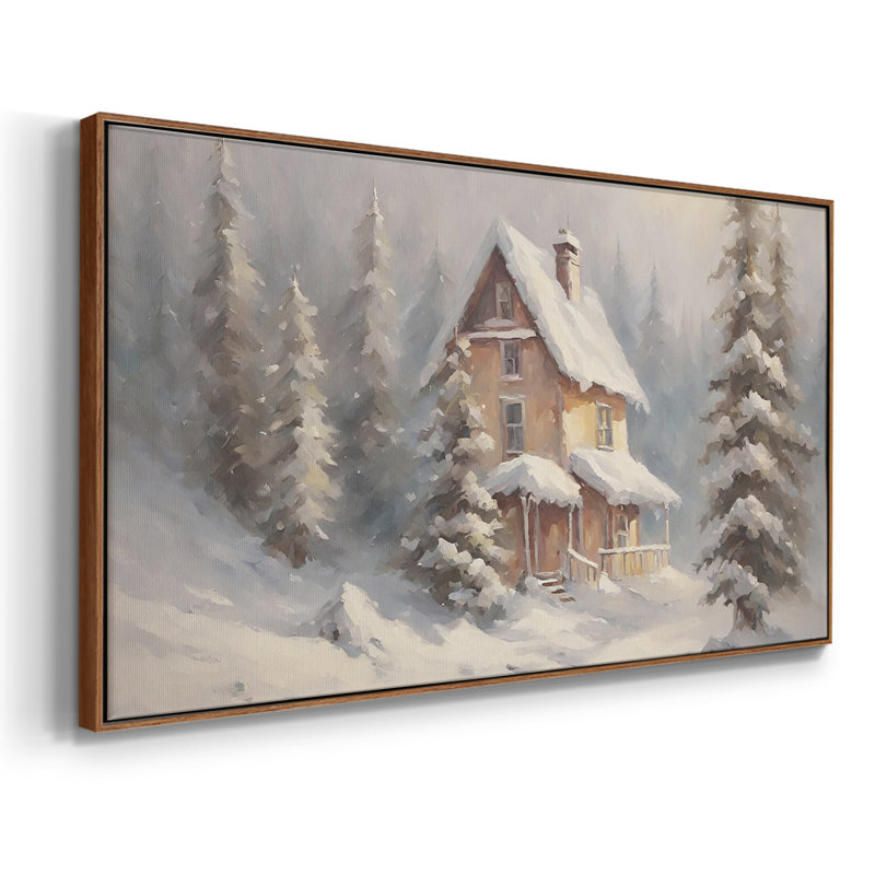 Paysage, série CCGX, toile tendue avec châssis, prête à être accrochée, H 25 po x l 49 po, Noyer