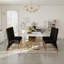 Chaise parsons en velours capitonné Lya