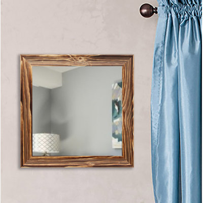 Aybar Solid Wood Flat Wall Mirror