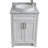 Bonavista 25 " W Freestanding Standard Single Vanity Bathroom Vanity With Carrara Marble Top