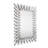 Rabell Rectangle Sunburst Glass Wall Mirror
