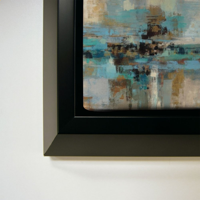 Morning Fjord par Silvia Vassileva - impression sur toile, 34" H x 34" W, Noir