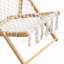 Ensemble de 2 chaises d'extérieur tissées avec corde tissée à la main