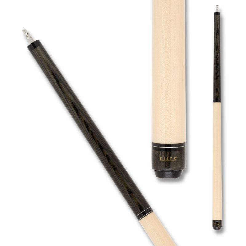 Elite ELBJGY Grey & Maple Break/Jump Pool Cue - 21oz